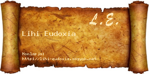 Lihi Eudoxia névjegykártya